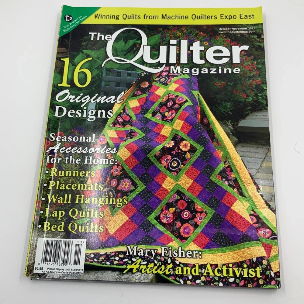The Quilter‎ Magazine Lot of 9 Issues 2010-2011 Patterns Holiday Seasonal Sewing